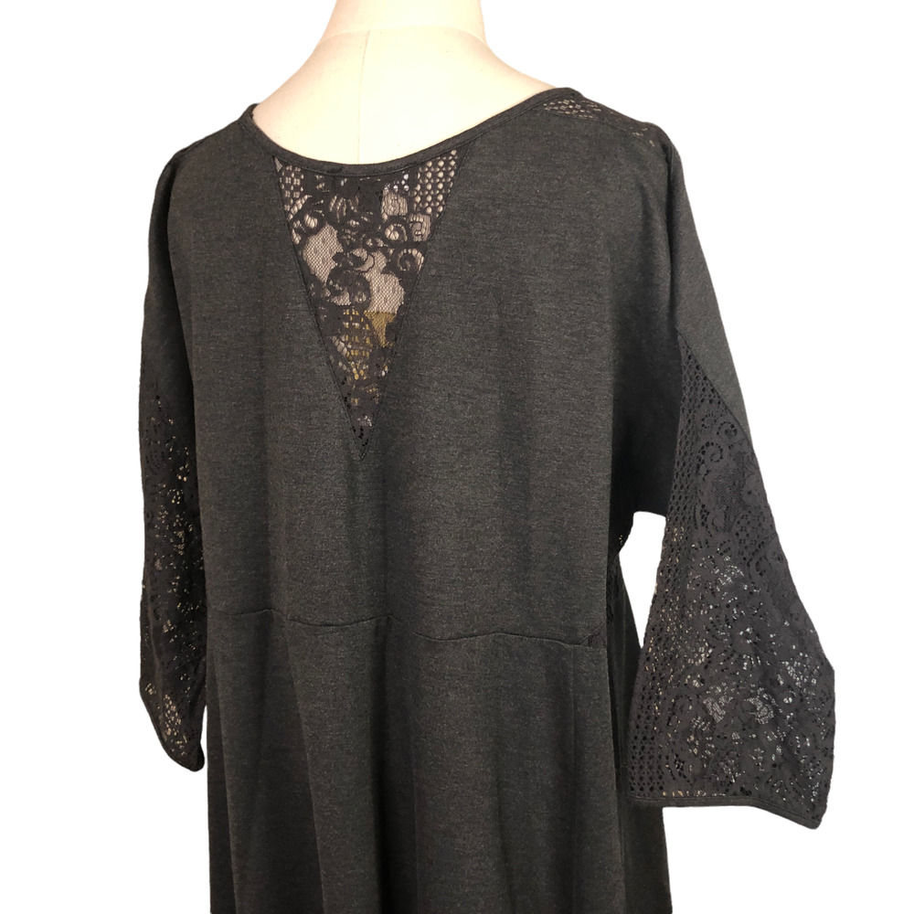 Suzanne Betro Dress Plus Size 3X Lace Trim Midi